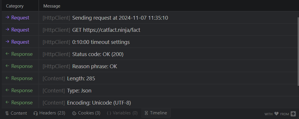 Structured Response Example